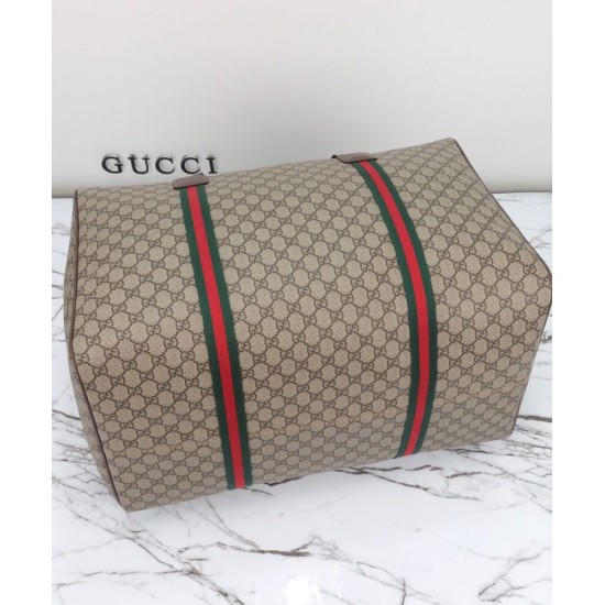 Replica Gucci Maxi Borsone Con Web 760152 Caffè Scuro