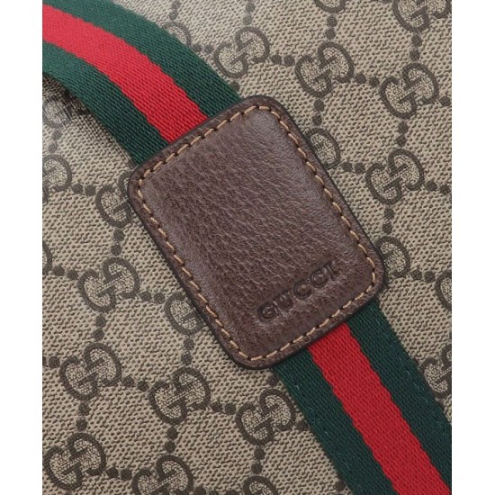 Replica Gucci Maxi Borsone Con Web 760152 Caffè Scuro