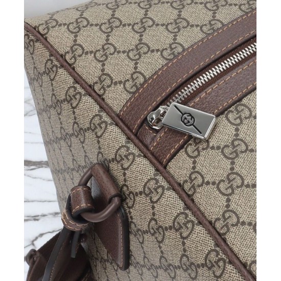 Replica Gucci Maxi Borsone Con Web 760152 Caffè Scuro