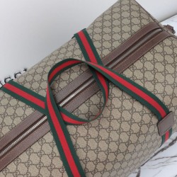 Replica Gucci Maxi Borsone Con Web 760152 Caffè Scuro