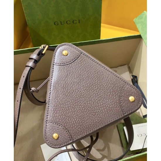 Replica Borsa a secchiello Gucci Ophidia GG 752583 Caffè scuro Replica Borsa a secchiello Gucci Ophidia GG 752583 Caffè scuro