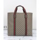 Replica Borsa tote media Gucci GG Tender 763287 Caffè scuro