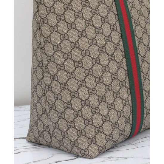Replica Borsa tote media Gucci GG Tender 763287 Caffè scuro