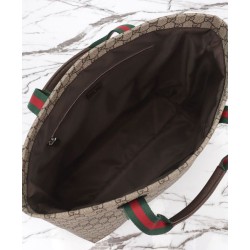 Replica Borsa tote media Gucci GG Tender 763287 Caffè scuro
