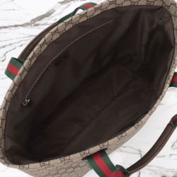 Replica Borsa tote media Gucci GG Tender 763287 Caffè scuro