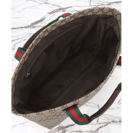 Replica Borsa tote media Gucci GG Tender 763287 Caffè scuro