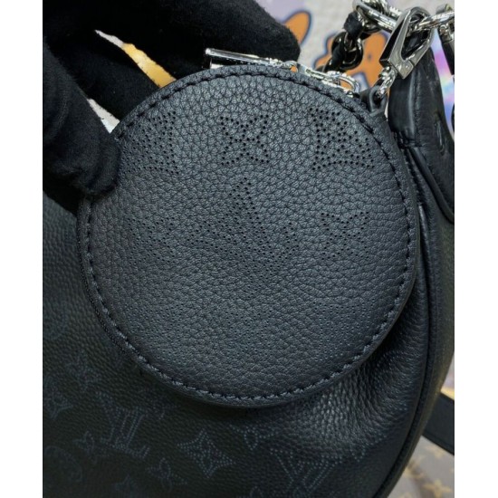 Replica Louis Vuitton Baia MM M22823 Accattivante borsa a mezzaluna nera Replica Louis Vuitton Baia MM M22823 Accattivante borsa a mezzaluna nera