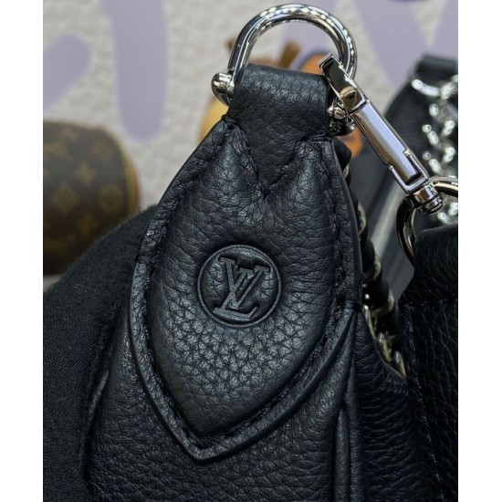Replica Louis Vuitton Baia MM M22823 Accattivante borsa a mezzaluna nera Replica Louis Vuitton Baia MM M22823 Accattivante borsa a mezzaluna nera