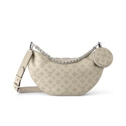Replica Louis Vuitton Baia MM M22822 Accattivante borsa a mezzaluna albicocca