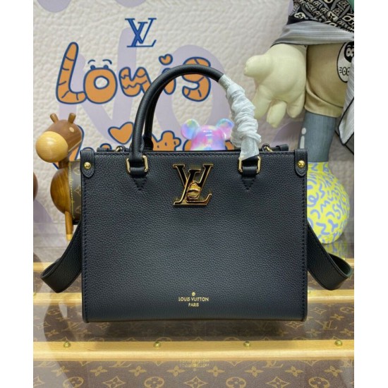 Replica Borsa tote Louis Vuitton Lock & Go M22311 Nera