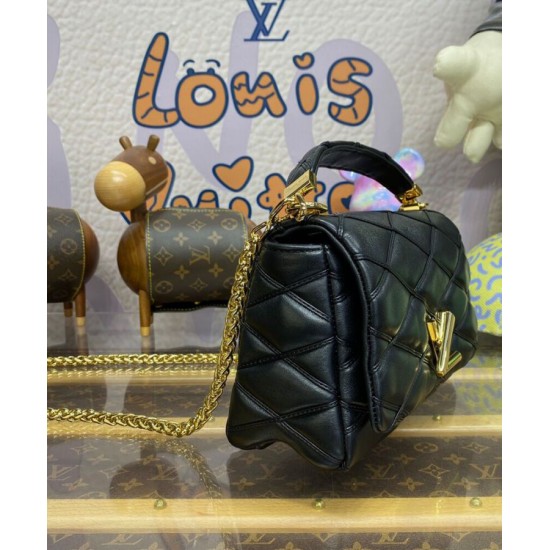 Replica Borsa Louis Vuitton GO-14 MM Malletage M23682 Nera