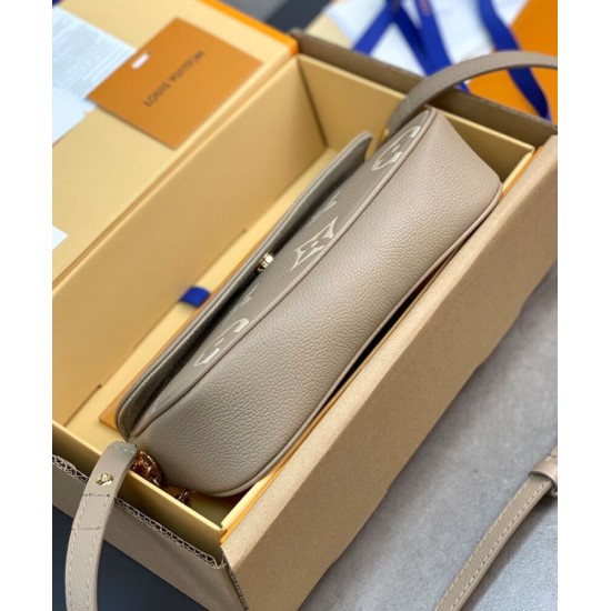 Replica Portafoglio Louis Vuitton con catena Borsa Ivy M82211 Grigio