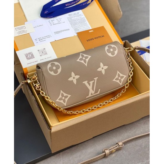 Replica Portafoglio Louis Vuitton con catena Borsa Ivy M82211 Grigio
