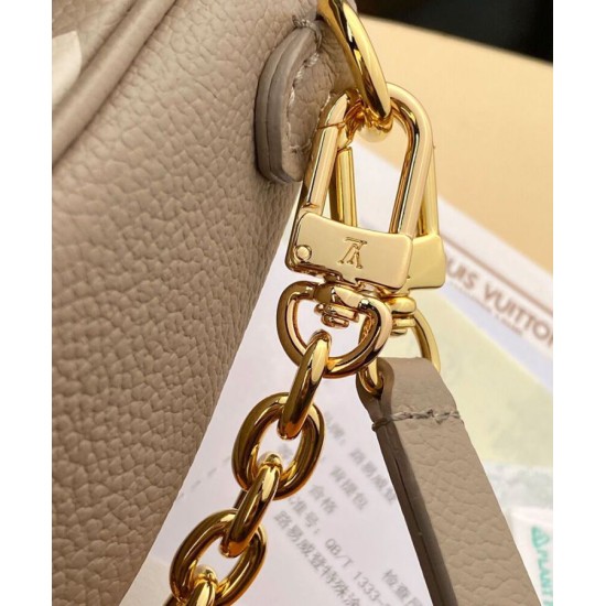 Replica Portafoglio Louis Vuitton con catena Borsa Ivy M82211 Grigio