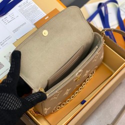 Replica Portafoglio Louis Vuitton con catena Borsa Ivy M82211 Grigio