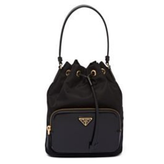 Replica Borsa Prada Re-Nylon e pelle spazzolata 1BH038 Nera Replica Borsa Prada Re-Nylon e pelle spazzolata 1BH038 Nera