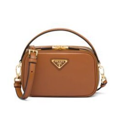 Replica Prada Odette Miniborsa in pelle 1BH203 Caffè