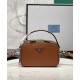 Replica Prada Odette Miniborsa in pelle 1BH203 Caffè