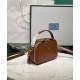 Replica Prada Odette Miniborsa in pelle 1BH203 Caffè
