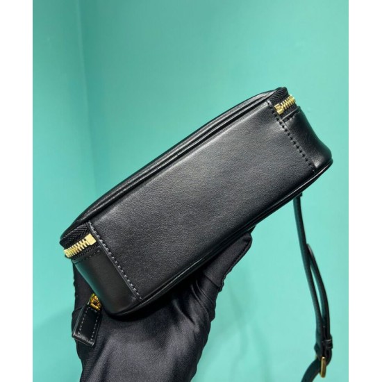 Replica Miniborsa Prada Odette in pelle 1BH203 Nera