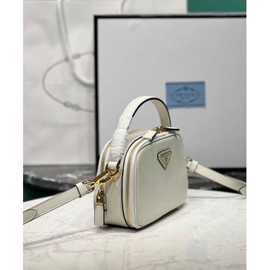 Replica Prada Odette Miniborsa in pelle 1BH203 Crema