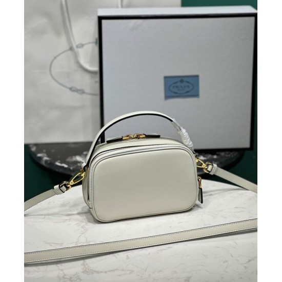 Replica Prada Odette Miniborsa in pelle 1BH203 Crema