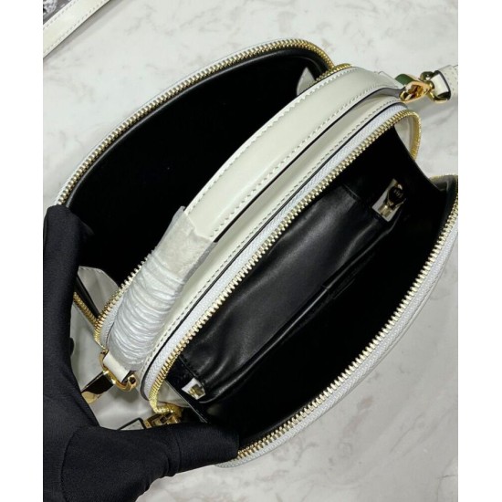 Replica Prada Odette Miniborsa in pelle 1BH203 Crema