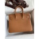 Replica Hermes Birkin 25 Borsa Returne Gesso Clemence