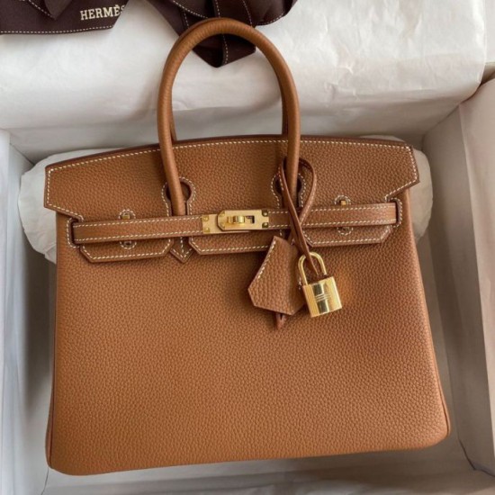 Replica Hermes Birkin 25 Borsa Returne Gesso Clemence