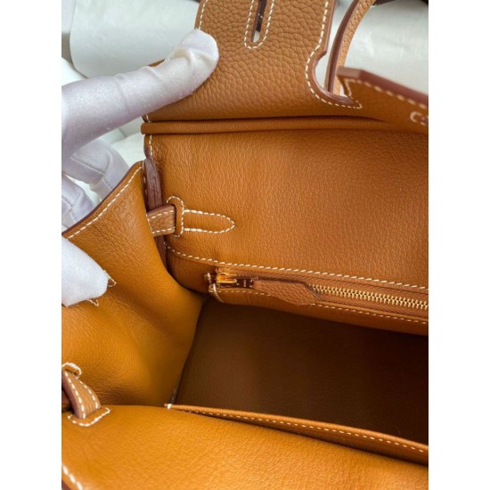 Replica Hermes Birkin 25 Borsa Returne Gesso Clemence