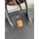 Replica Borsa Hermes Birkin 25 Retourne fatta a mano nera Clemence