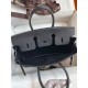 Replica Borsa Hermes Birkin 25 Retourne fatta a mano nera Clemence