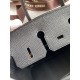 Replica Borsa Hermes Birkin 25 Retourne fatta a mano nera Clemence