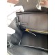 Replica Borsa Hermes Birkin 25 Retourne fatta a mano nera Clemence