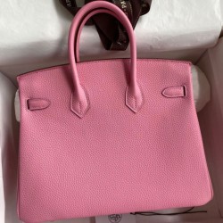 Replica Borsa Hermes Birkin 25 Retourne Rosa Clemence