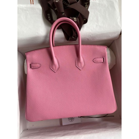Replica Borsa Hermes Birkin 25 Retourne Rosa Clemence