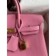 Replica Borsa Hermes Birkin 25 Retourne Rosa Clemence