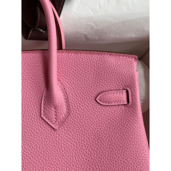 Replica Borsa Hermes Birkin 25 Retourne Rosa Clemence
