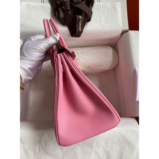 Replica Borsa Hermes Birkin 25 Retourne Rosa Clemence