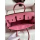 Replica Borsa Hermes Birkin 25 Retourne Rosa Clemence