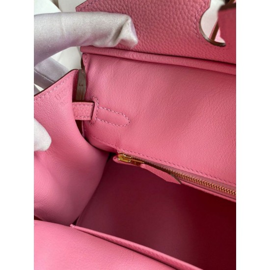 Replica Borsa Hermes Birkin 25 Retourne Rosa Clemence