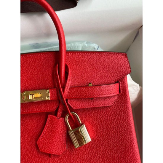 Replica Borsa Hermes Birkin 25 Retourne Rossa Clemence