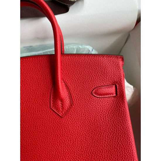 Replica Borsa Hermes Birkin 25 Retourne Rossa Clemence