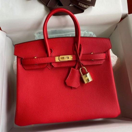 Replica Borsa Hermes Birkin 25 Retourne Rossa Clemence