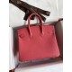 Replica Hermes Birkin 25 Retourne Borsa fatta a mano Rossetto rosa Clemence