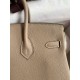 Replica Borsa Hermes Birkin 25 Retourne Tortora Clemence Grigio