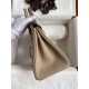 Replica Borsa Hermes Birkin 25 Retourne Tortora Clemence Grigio