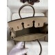 Replica Borsa Hermes Birkin 25 Retourne Tortora Clemence Grigio