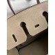 Replica Borsa Hermes Birkin 25 Retourne Tortora Clemence Grigio