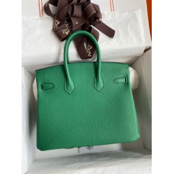 Replica Borsa Hermes Birkin 25 Retourne Clemence grigio perla